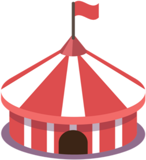 Hoopla Tent - Illustration Clipart (789x693), Png Download