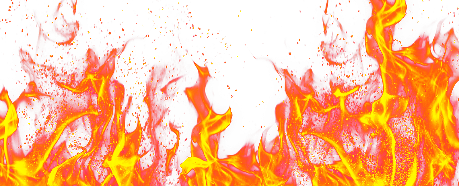 Fire Png Clipart (1600x650), Png Download