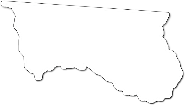 A Map Of Hamilton With An Outer Shadow Around The Map Clipart (768x437), Png Download