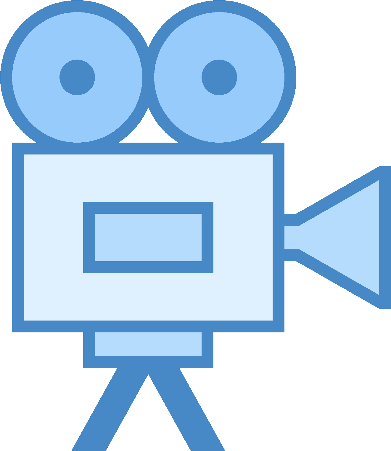 Movie Projector Icon - Cartoon Movie Projector Clipart (1600x1600), Png Download