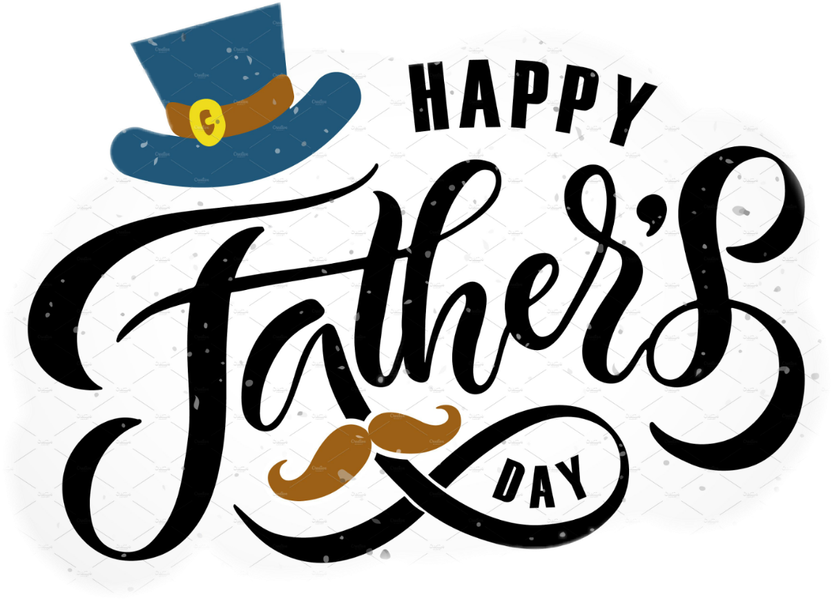 Report Abuse - Happy Fathers Day Typography Clipart (1205x869), Png Download