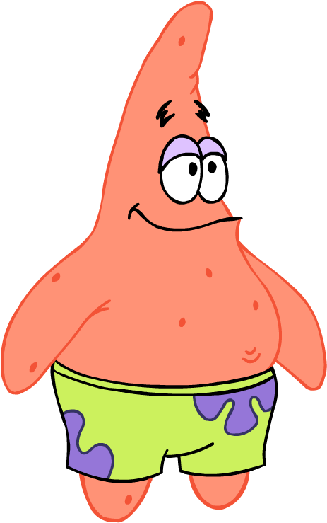 Patrick - Spongebob Stages Of Life Meme Clipart (500x750), Png Download