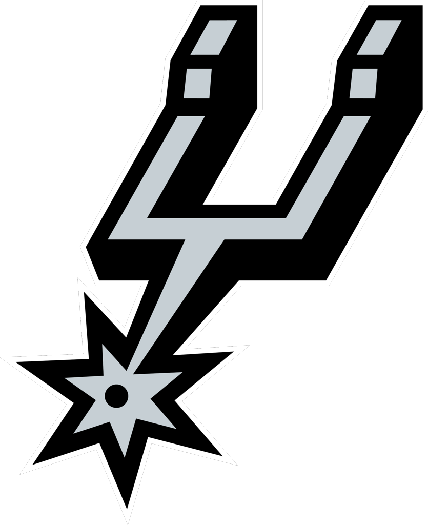 One At&t Center Parkway, San Antonio, Tx 78219 Sbgb@attcenter - San Antonio Spurs Spur Clipart (835x1024), Png Download