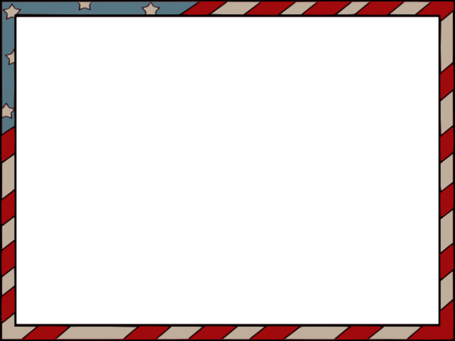 American Flag Border Clip Art - Png Download (640x480), Png Download