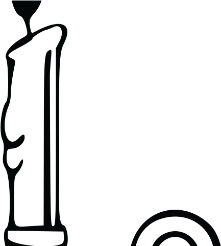 Candle Clipart Glowing Candle - Candlestick Candle Clip Art - Png Download (640x480), Png Download