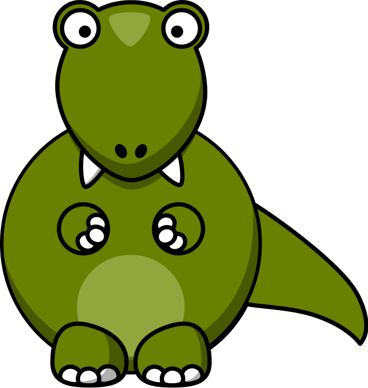 Tyrannosaurus Triceratops Carnotaurus Dinosaur Velociraptor - T Rex Body Cartoon Clipart (713x750), Png Download