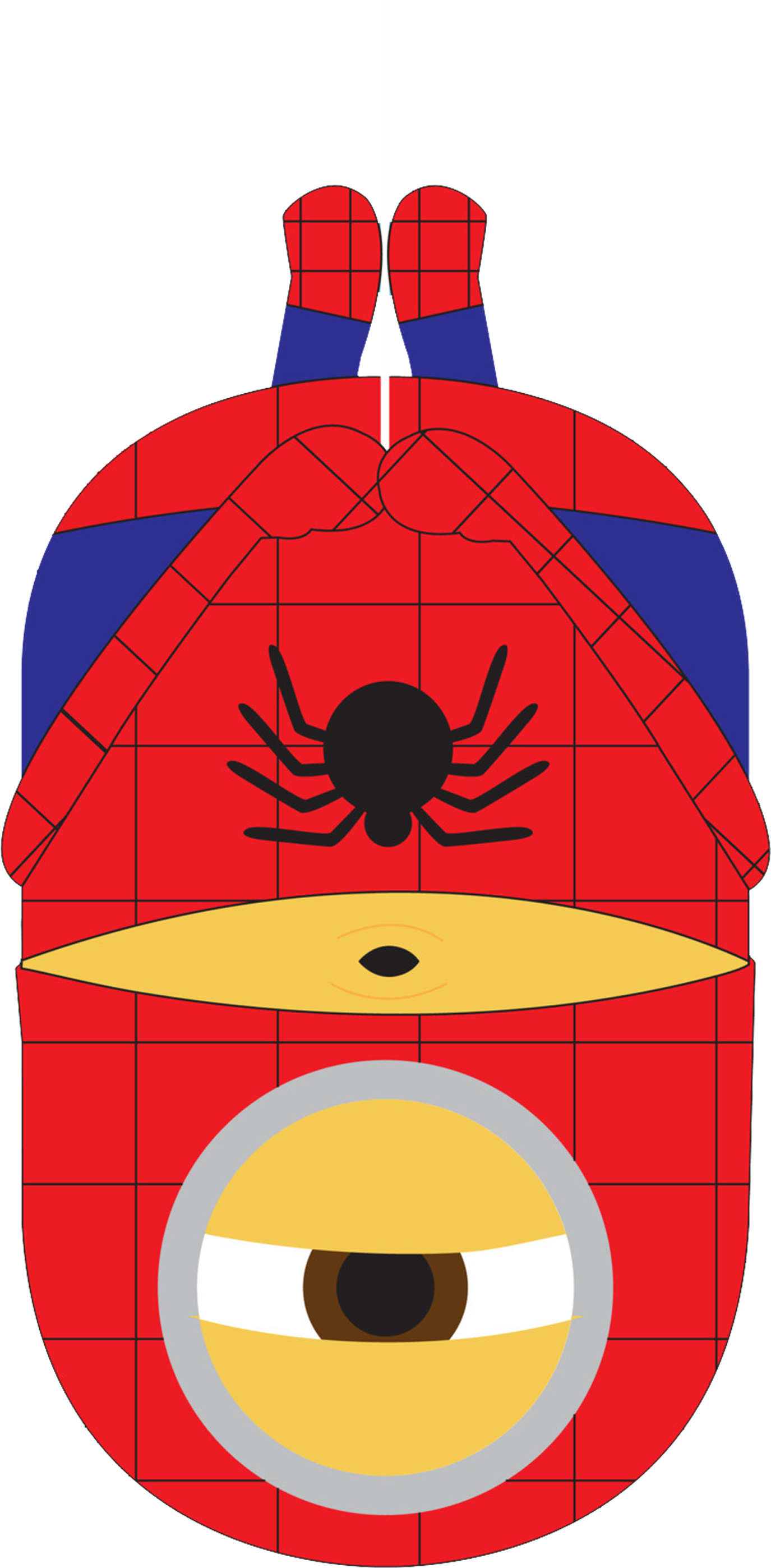 Minions Clipart Spiderman - Minion Spiderman - Png Download (2244x3071), Png Download