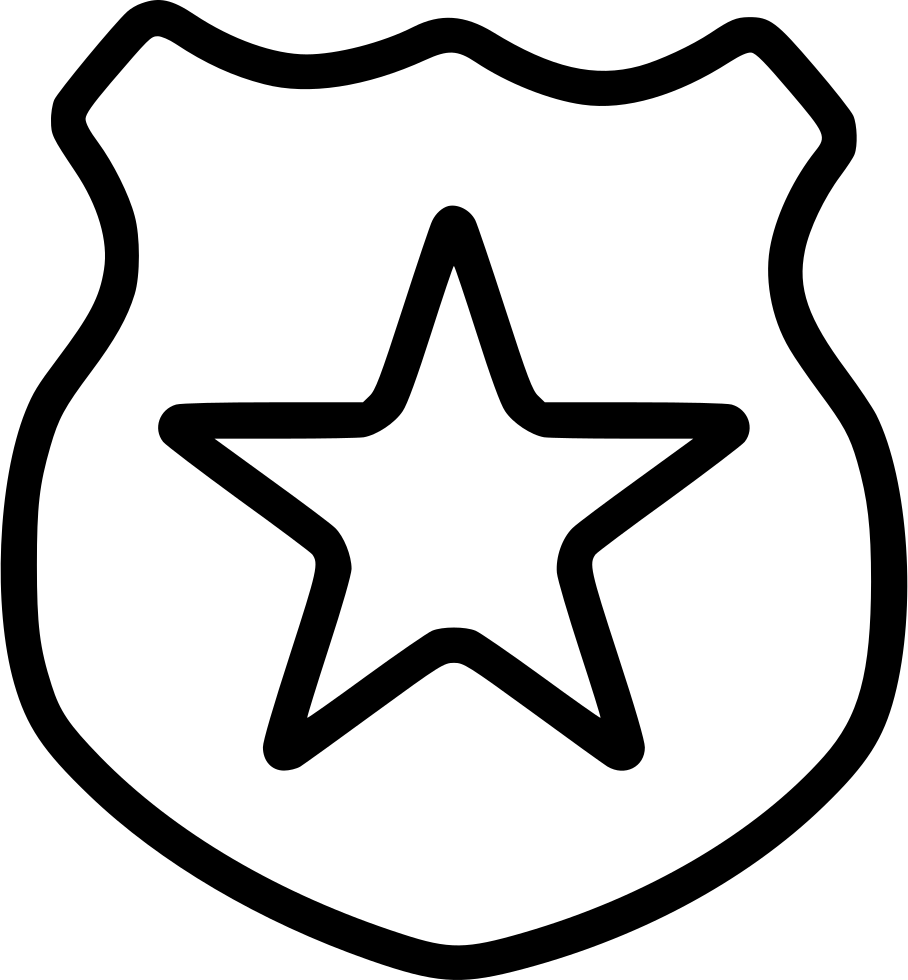Police Department Comments - Gold Star Clipart (908x980), Png Download