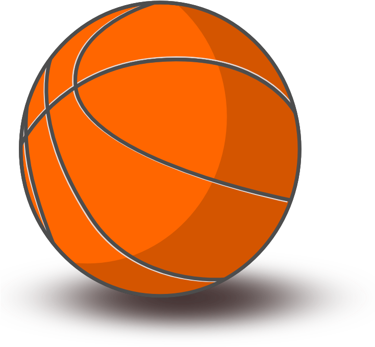 Clipart - Basketball - Basketball Clip Art - Png Download (734x800), Png Download