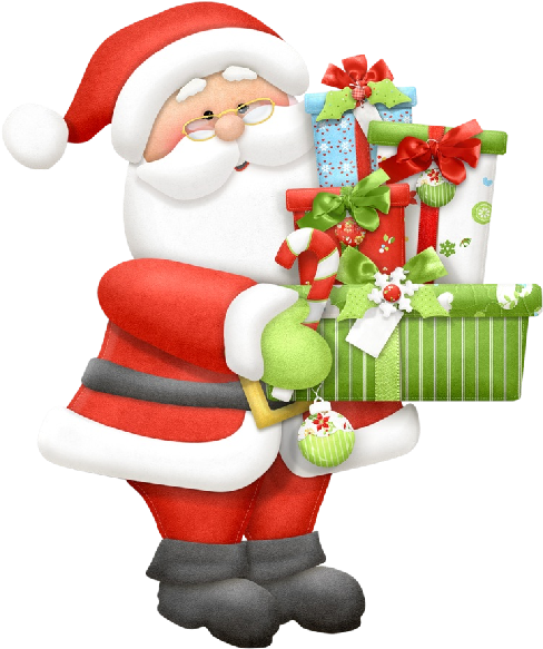 Santa Claus Cartoon Christmas Clip Art Images On A - Christmas Santa Clipart - Png Download (600x600), Png Download