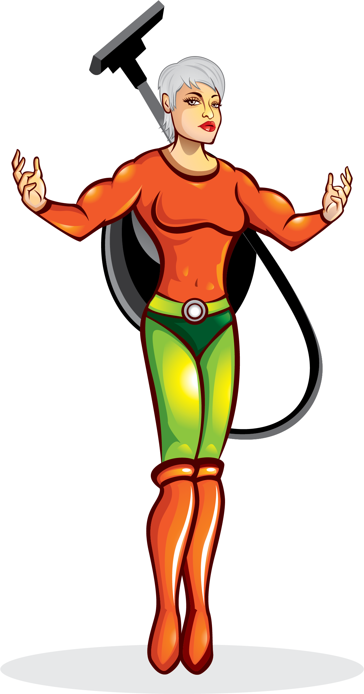 Bionic Bicep - Cartoon Clipart (3333x2500), Png Download