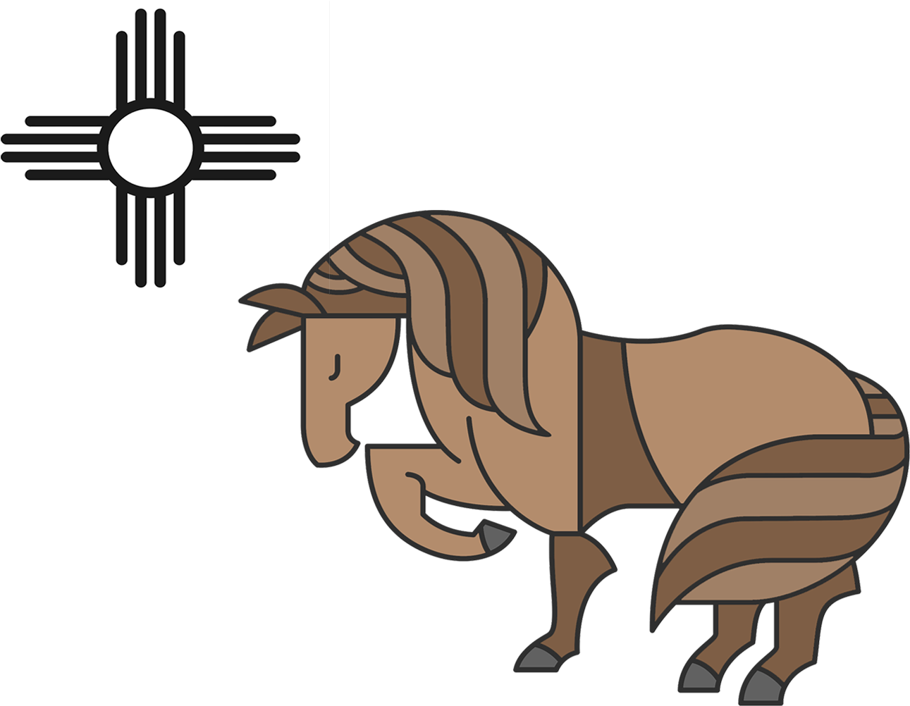 Horse Massage New Mexico Logo - Hobbs Clipart (2304x1224), Png Download