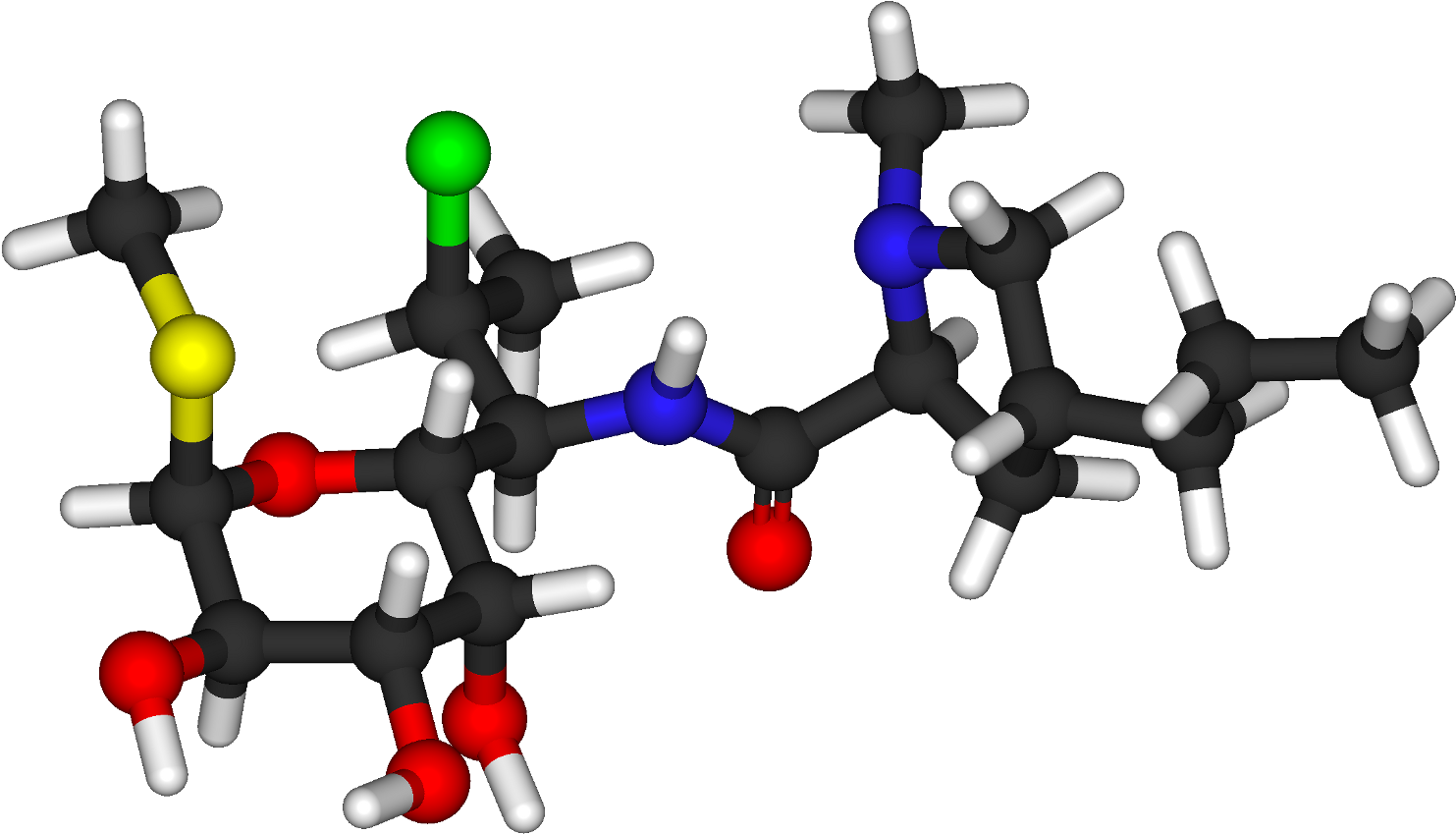 Clindamicina Molecula Clipart (1600x940), Png Download