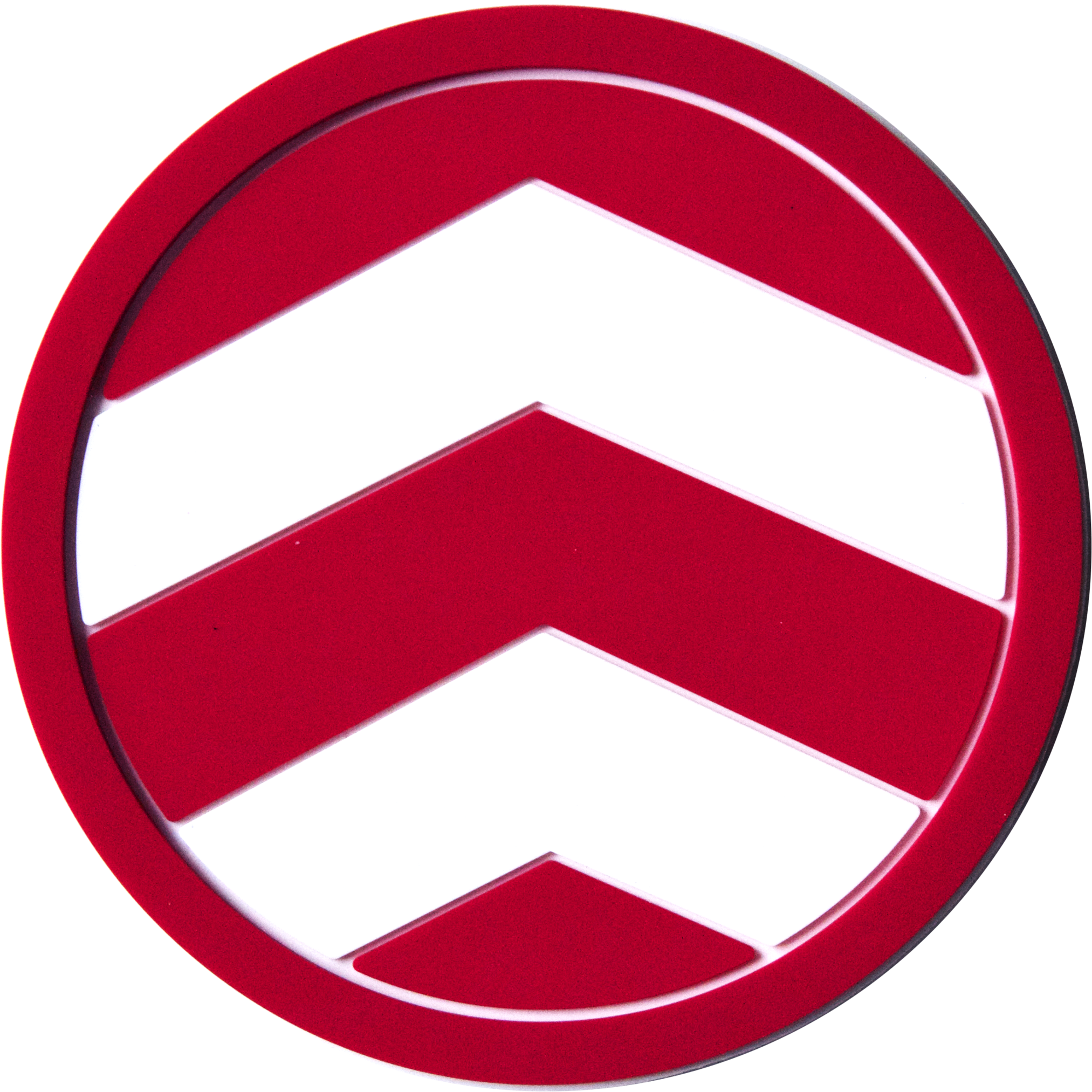 Red Chevron Coaster - Clip Art - Png Download (1024x1020), Png Download