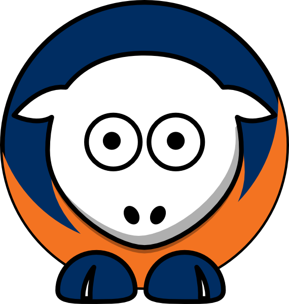 Sheep - Cal State Fullerton Titans Clipart (570x598), Png Download