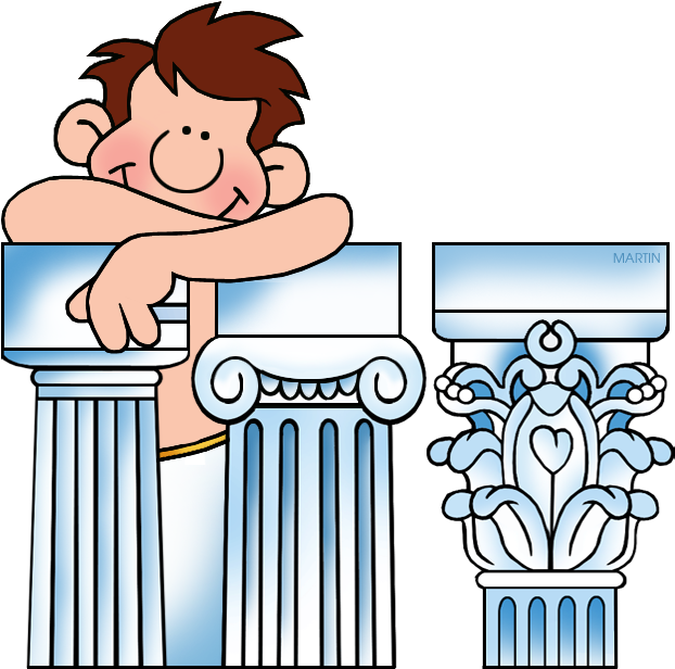 Greek Architecture Clipart (648x645), Png Download
