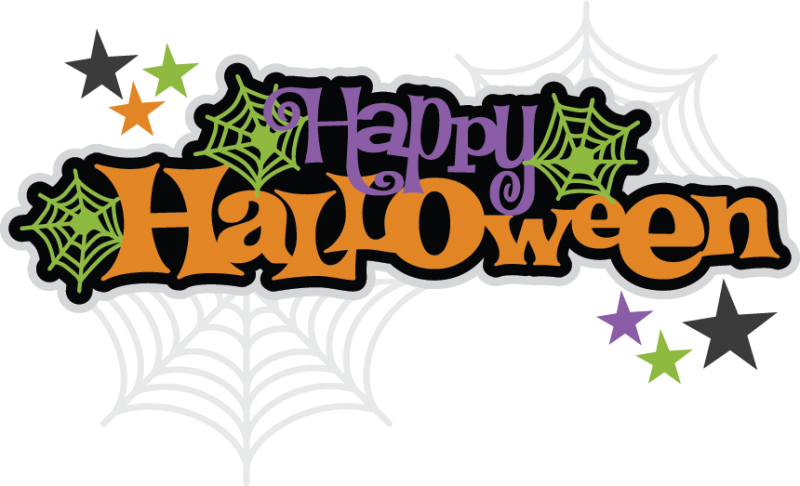 Christmas And New Years - Happy Halloween Clipart (800x486), Png Download