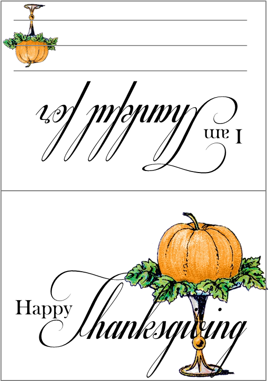 Download I Am Thankful For Clipart - Am Thankful For Card - Png Download (560x794), Png Download