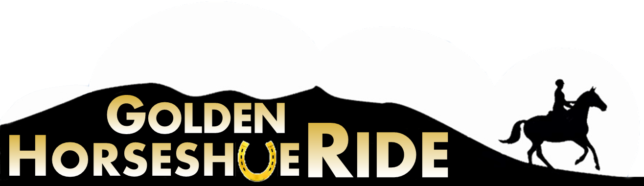 Golden Horseshoe Ride - Decal Horse Riding Car Window Jet Ski (20 X 17,5 In. Clipart (1316x380), Png Download