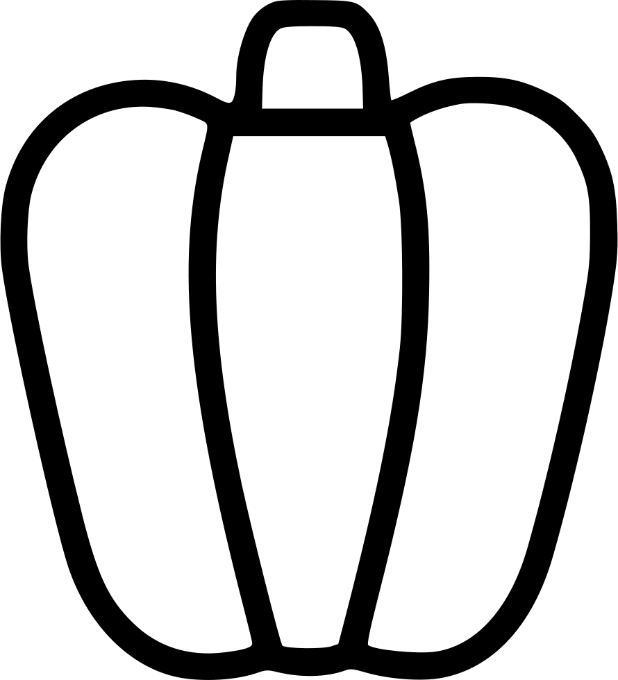 Capsicum Clipart Individual - Individual - Png Download (890x980), Png Download