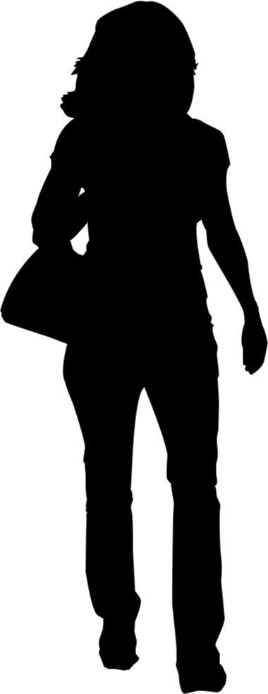 Astronaut Silhouette Clipart (380x985), Png Download