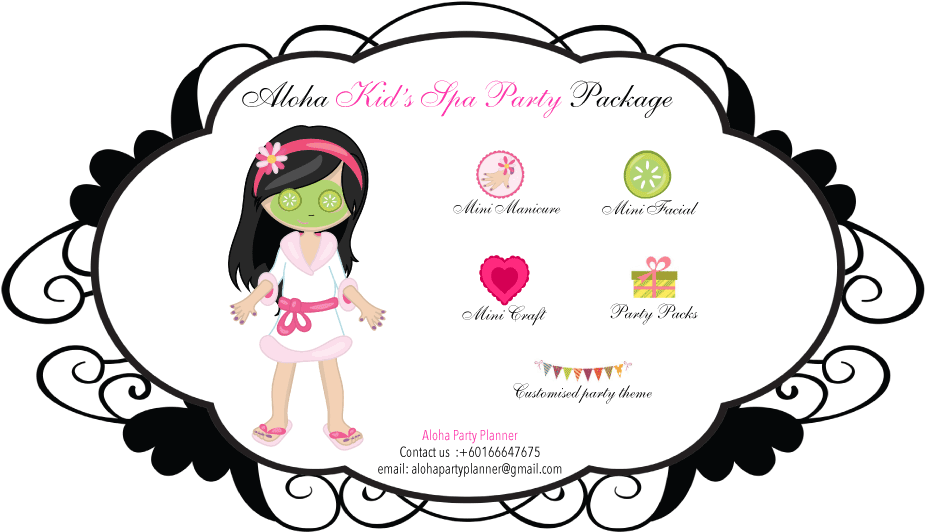 Aloha Kid's Spa Party Package - Kids Spa Party Packages Clipart (960x560), Png Download