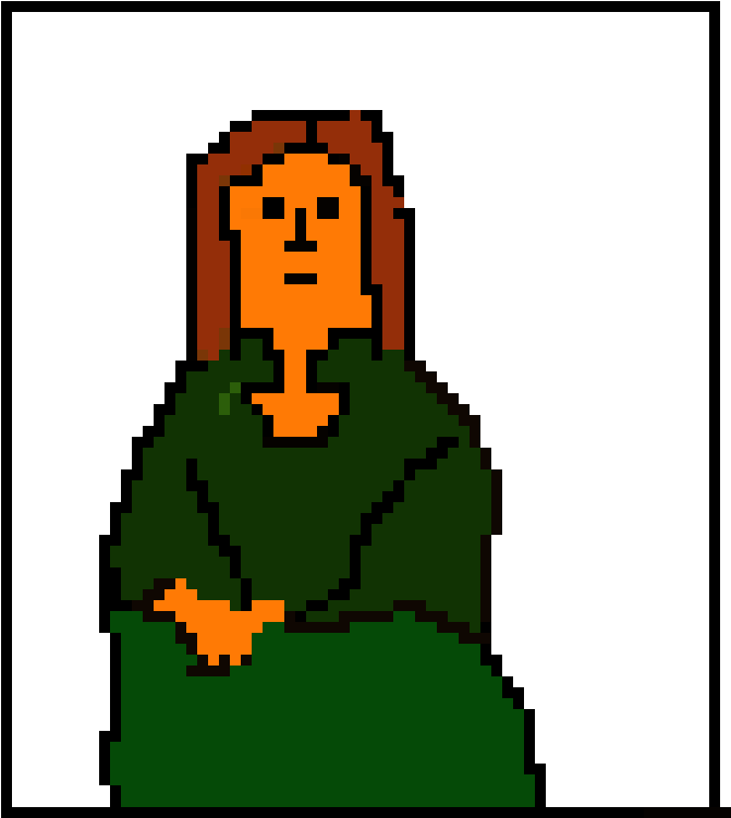 Mona Lisa Pixel Art Maker - Mona Lisa Clipart (700x750), Png Download