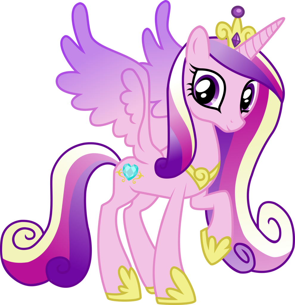 Their Appearance - My Little Pony Princess Cadance Clipart (990x1024), Png Download