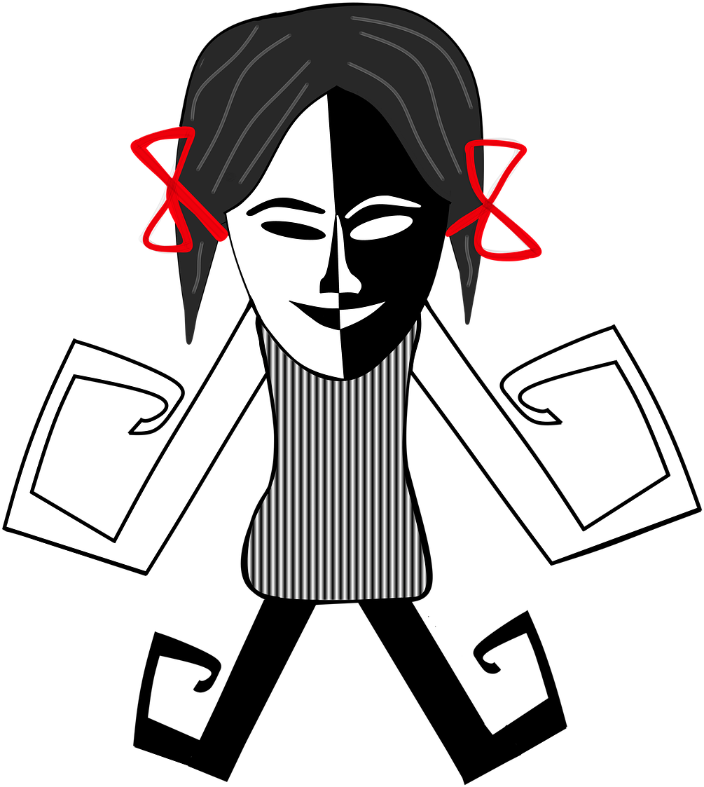 Girl,creepy,weird,mask - Stock.xchng Clipart (1082x1280), Png Download