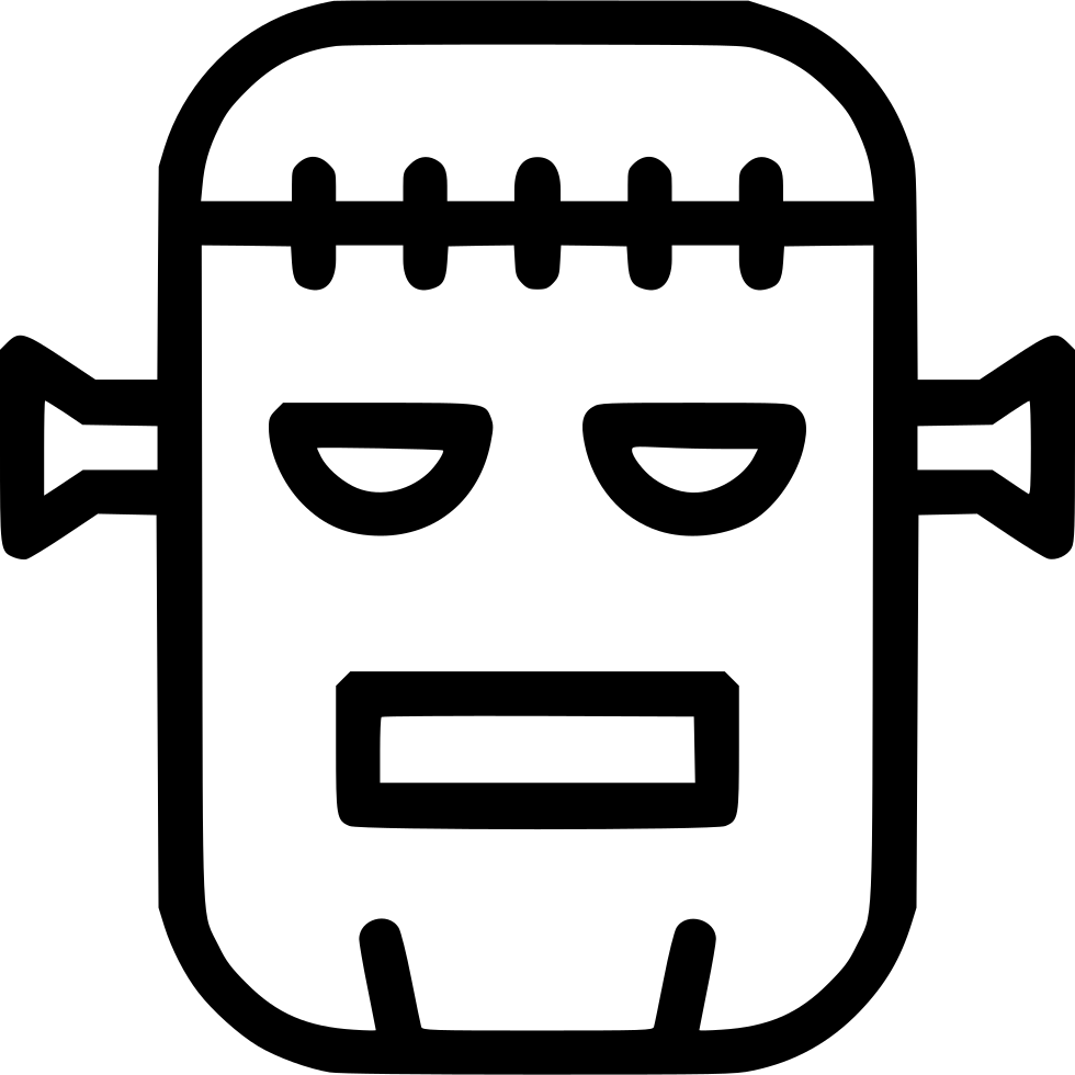 Frankenstein Dead Zombie Monster Horror Character Comments - Horror Movies Icon Clipart (980x980), Png Download