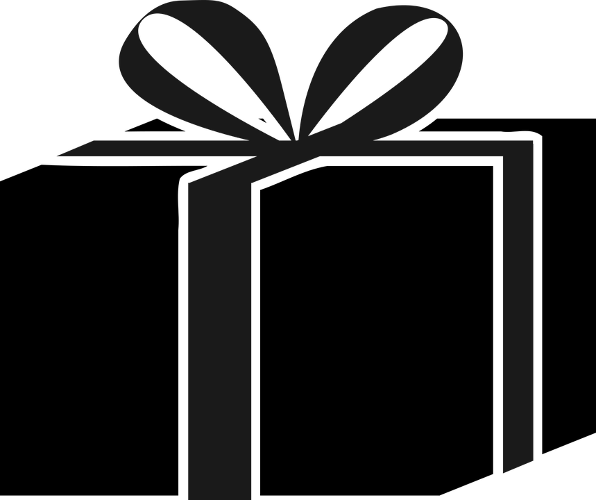 Akcijinės Prekės - Present Svg Clipart (859x720), Png Download