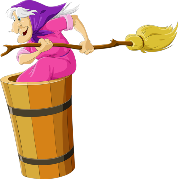 Publicat De Eu Ciresica La - Baba Yaga Clipart (600x605), Png Download