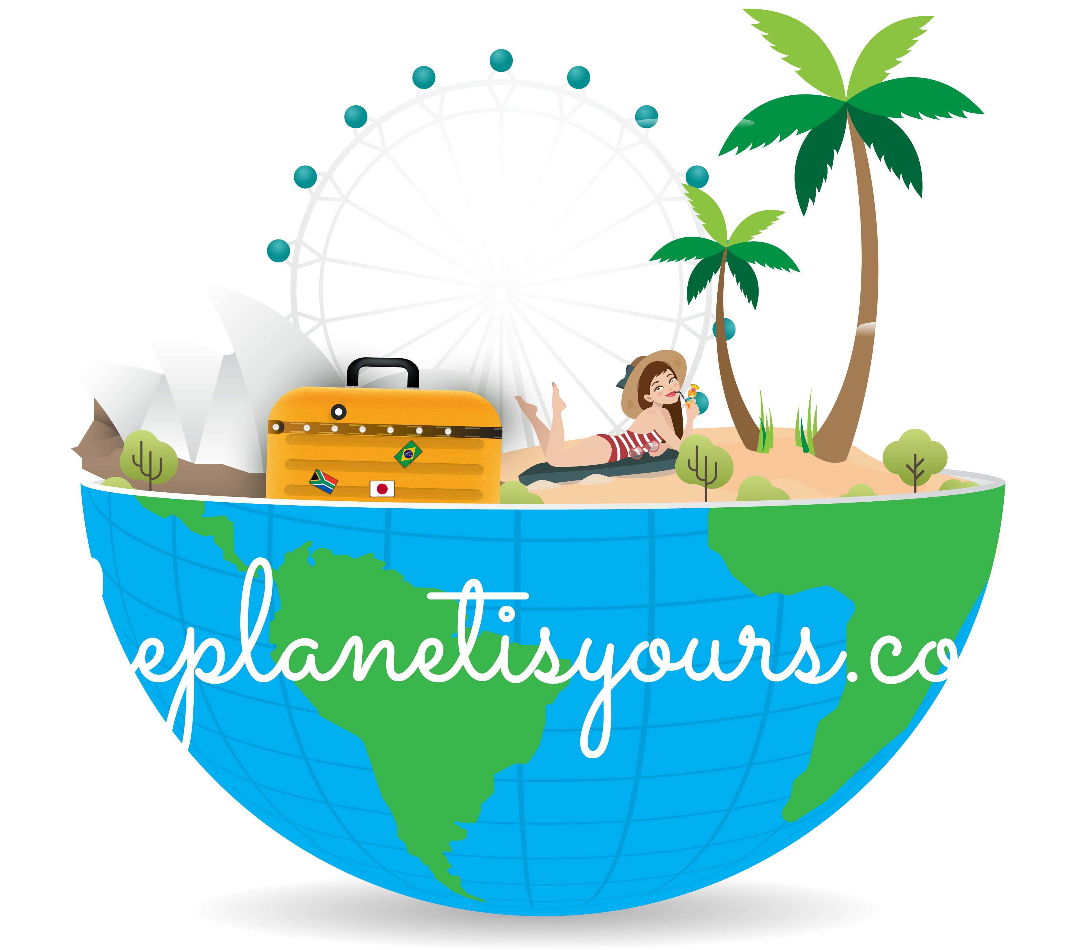 Suriname, One Of The Best Places To Celebrate New Year's - Women's Purple/white Short Sleeve Sleepy Head 2 Sided Clipart (4417x3223), Png Download