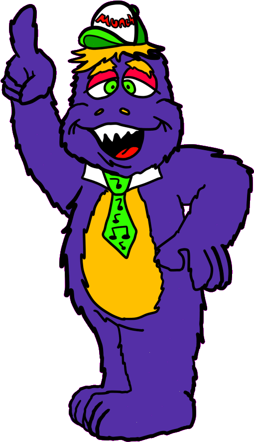 For This Drawing Of Mr - Mr Munch 90s Clipart (555x940), Png Download