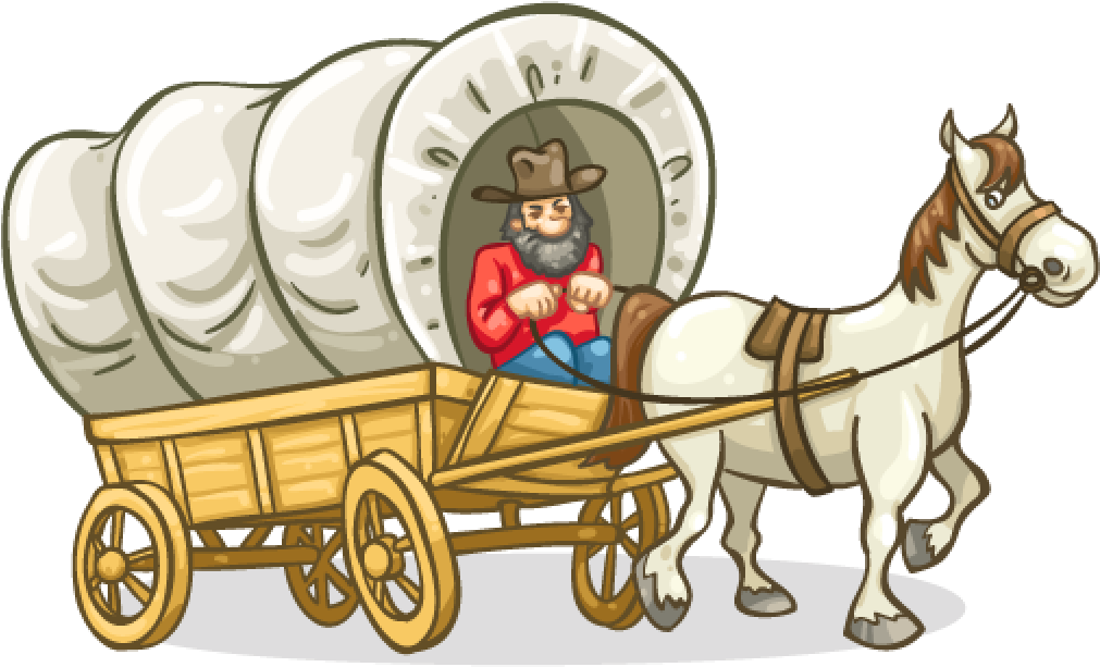 Foraging At Fort Griffin - Wagon Clipart (1024x1024), Png Download