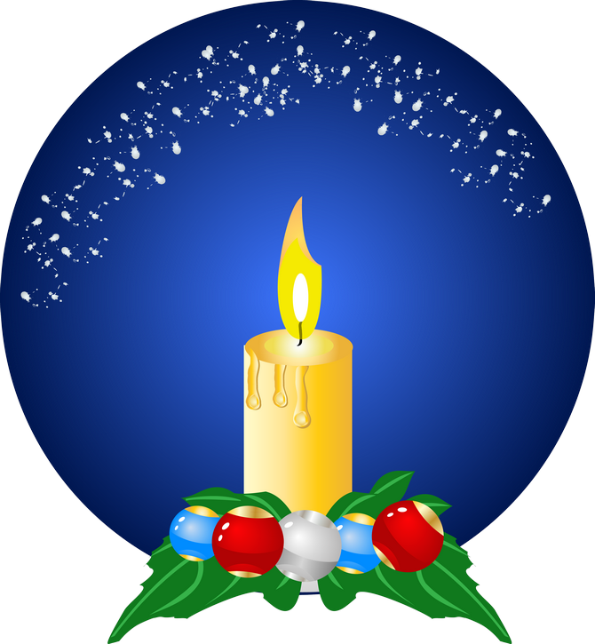 Natal - Advent Candle Clipart (670x725), Png Download