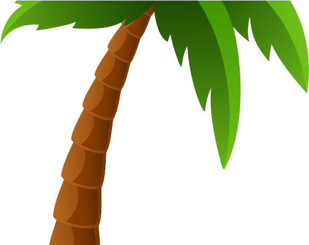 Date Clipart Palm Tree - Palm Tree Cartoon - Png Download (640x480), Png Download