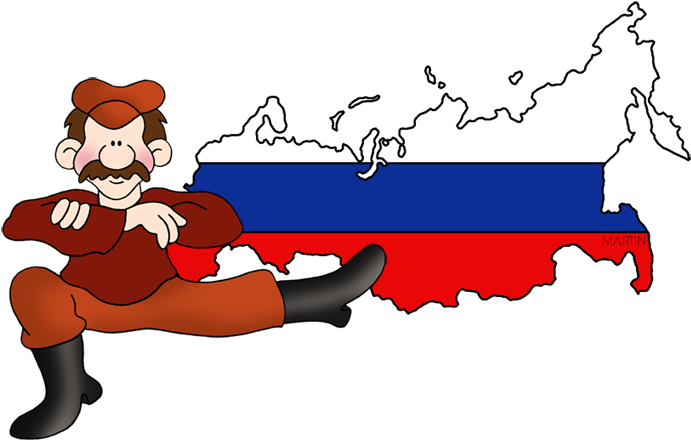 Russia Map Clipart (720x458), Png Download