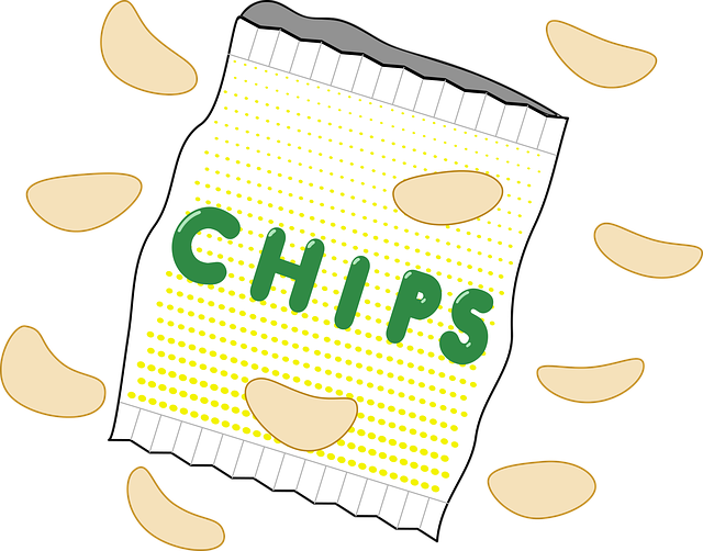 One Day He Ate Mashed Potato All Day Long - Kawaii Bag Of Chips Clipart (640x502), Png Download