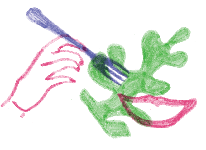 Recess Eat Your Greens - Child Art Clipart (679x505), Png Download