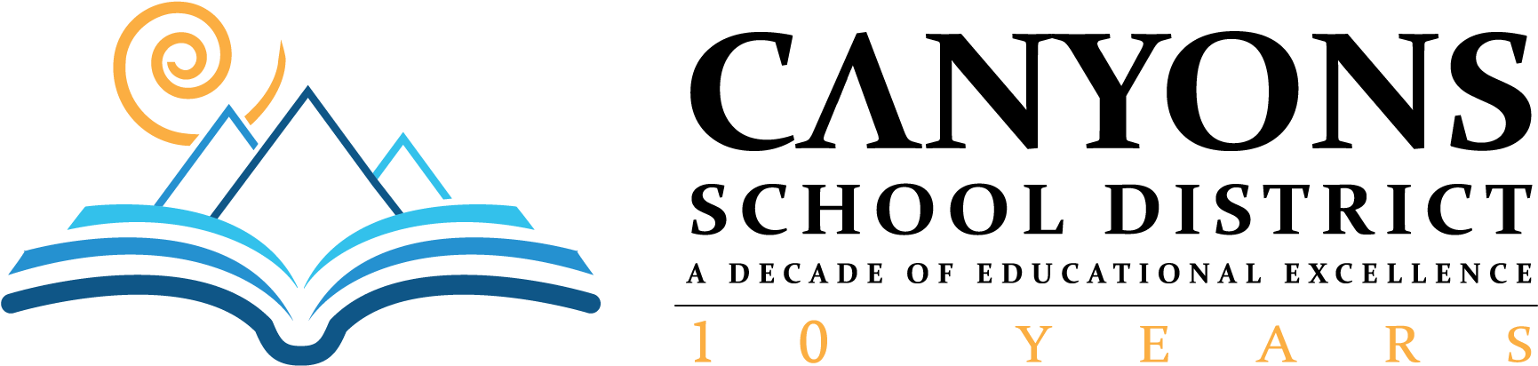 Decadecolorandblack - Canyons School District Clipart (1889x505), Png Download