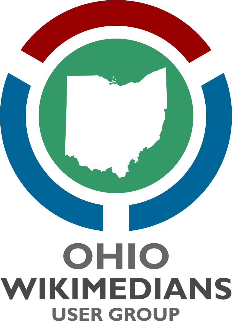 File Ohio Wikimedians User Group Logo Svg Wikipedia - Ohio White Black Shower Curtain Clipart (739x1024), Png Download