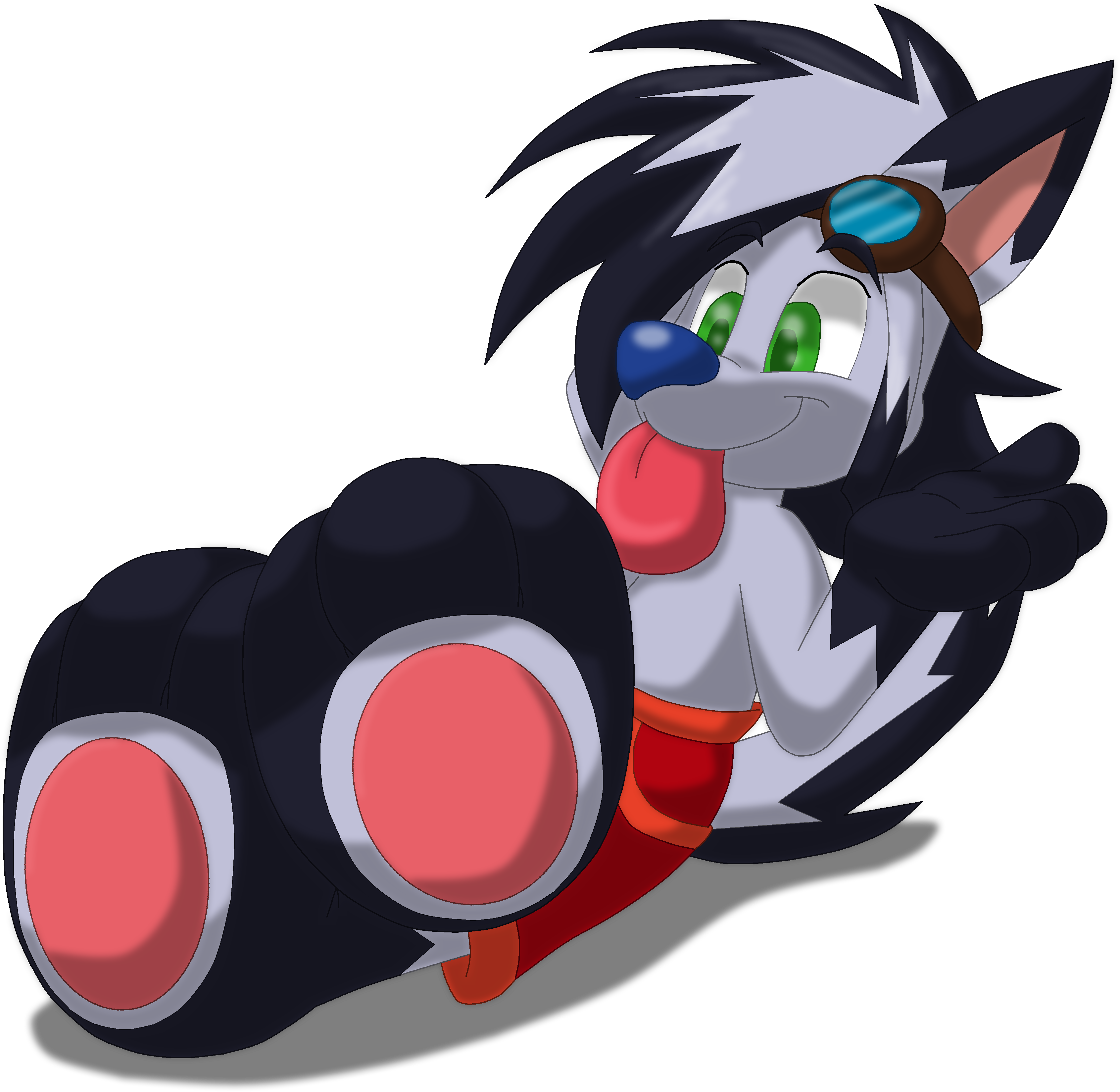 Agito Just Relaxing And Being Agito - Cartoon Clipart (3706x3314), Png Download