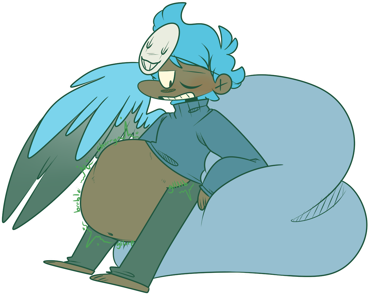 Christmas Gift For @goopygut Darling's Relaxing After - Cartoon Clipart (1280x1034), Png Download