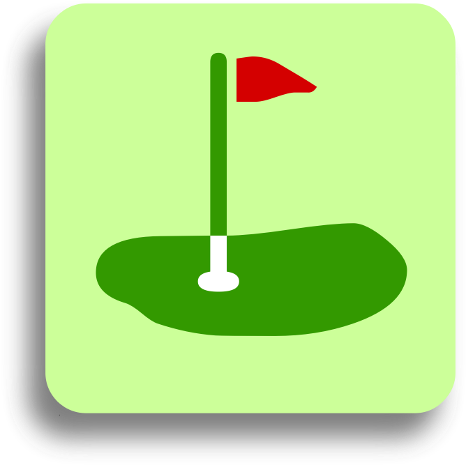 Clipart - Golfcourse - Golf - Png Download (800x800), Png Download