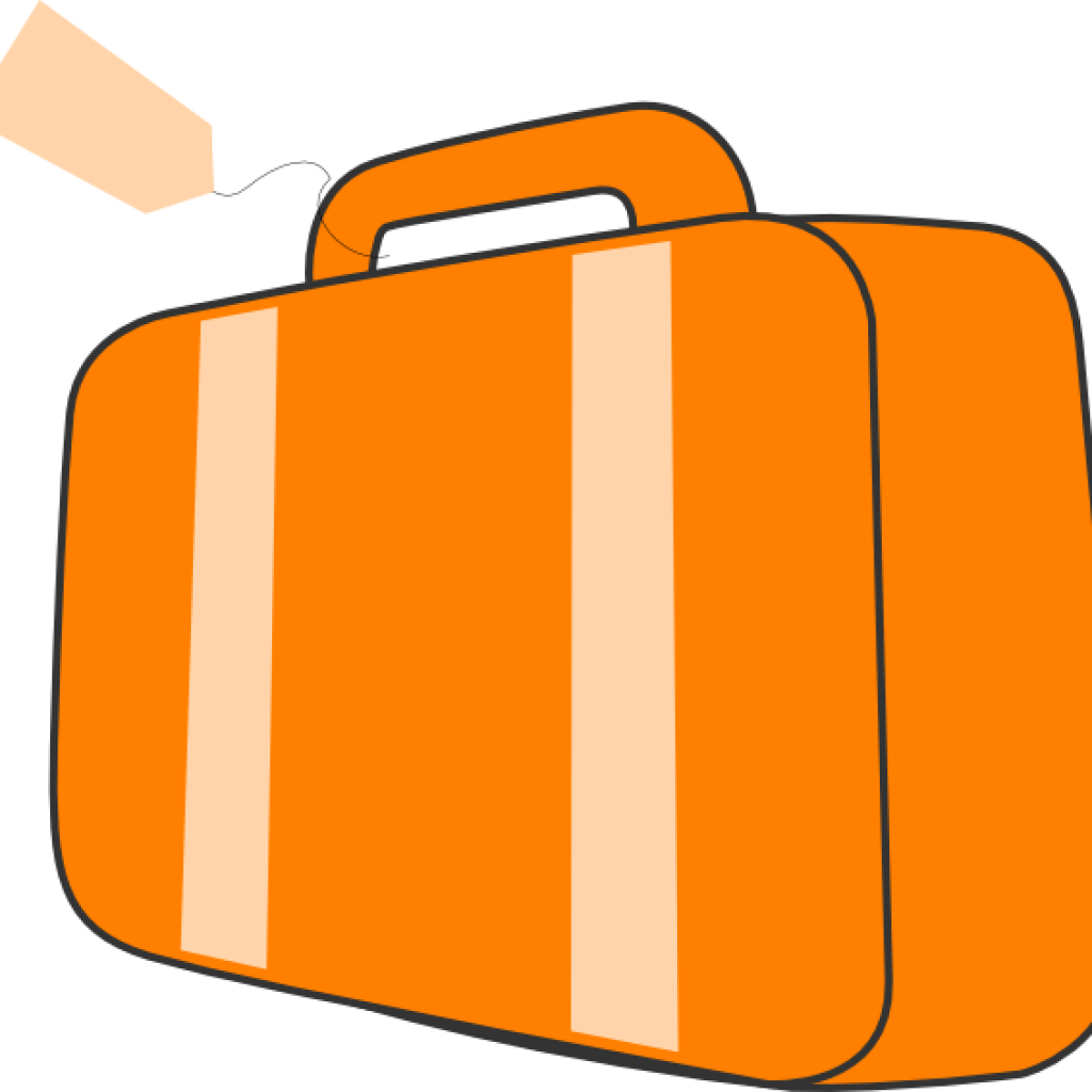 Suit Case Clip Art Suitcase Orange Clip Art At Clker - Clip Art - Png Download (1024x1024), Png Download