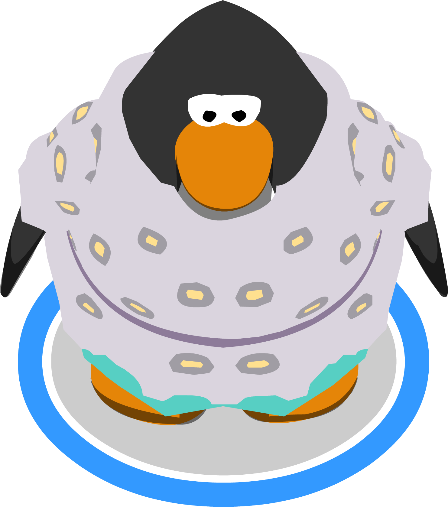 Boho Style Outfit In-game - Club Penguin Ninja Clipart (1482x1677), Png Download