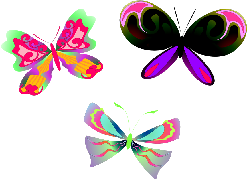 Mariposas Y Libélulas - Zazzle Peace Butterfly Key Ring Clipart (912x729), Png Download