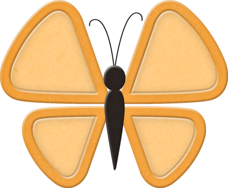 ‿✿⁀butterflies‿✿⁀ Orange Butterfly, Butterfly Images, - Color Clipart (800x658), Png Download