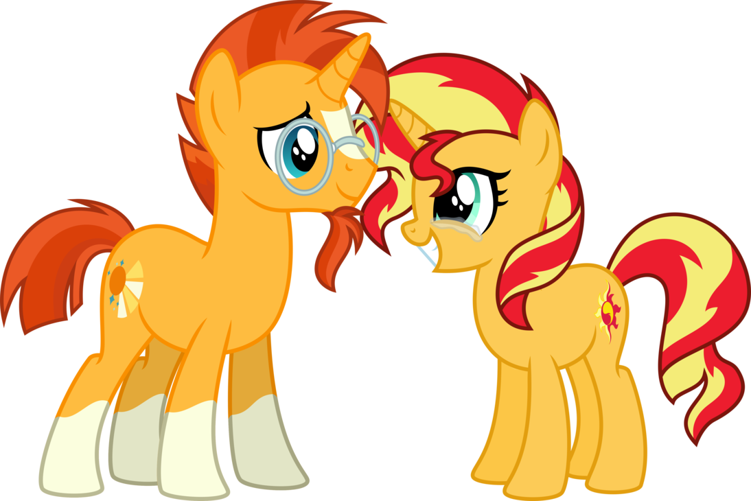 Banner Stock Cousins Clipart Personality - Sunset Shimmer X Sunburst - Png Download (1094x730), Png Download